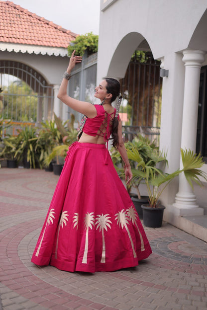 Navratri Lehenga Choli with Coconut Gota Work - Garba Ready
