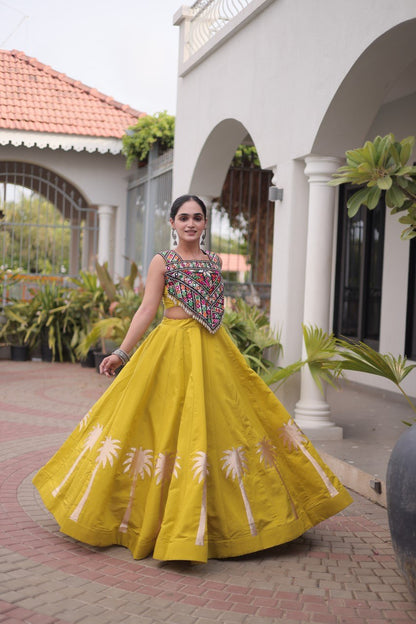 Navratri Lehenga Choli with Coconut Gota Work - Garba Ready
