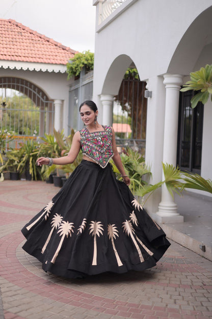 Navratri Lehenga Choli with Coconut Gota Work - Garba Ready