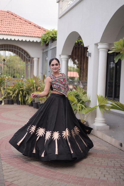 Navratri Lehenga Choli with Coconut Gota Work - Garba Ready
