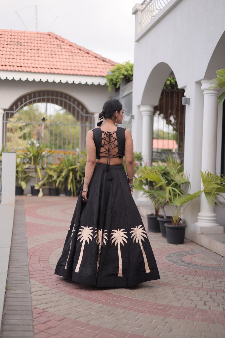 Navratri Lehenga Choli with Coconut Gota Work - Garba Ready