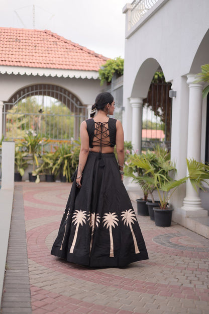 Navratri Lehenga Choli with Coconut Gota Work - Garba Ready
