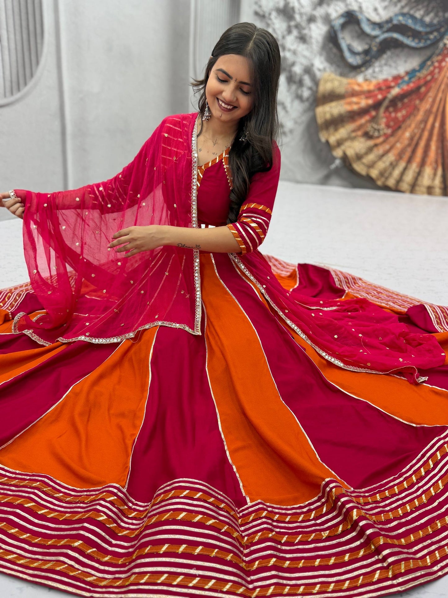 Navratri Special Pure Cotton Lehenga Choli for Women