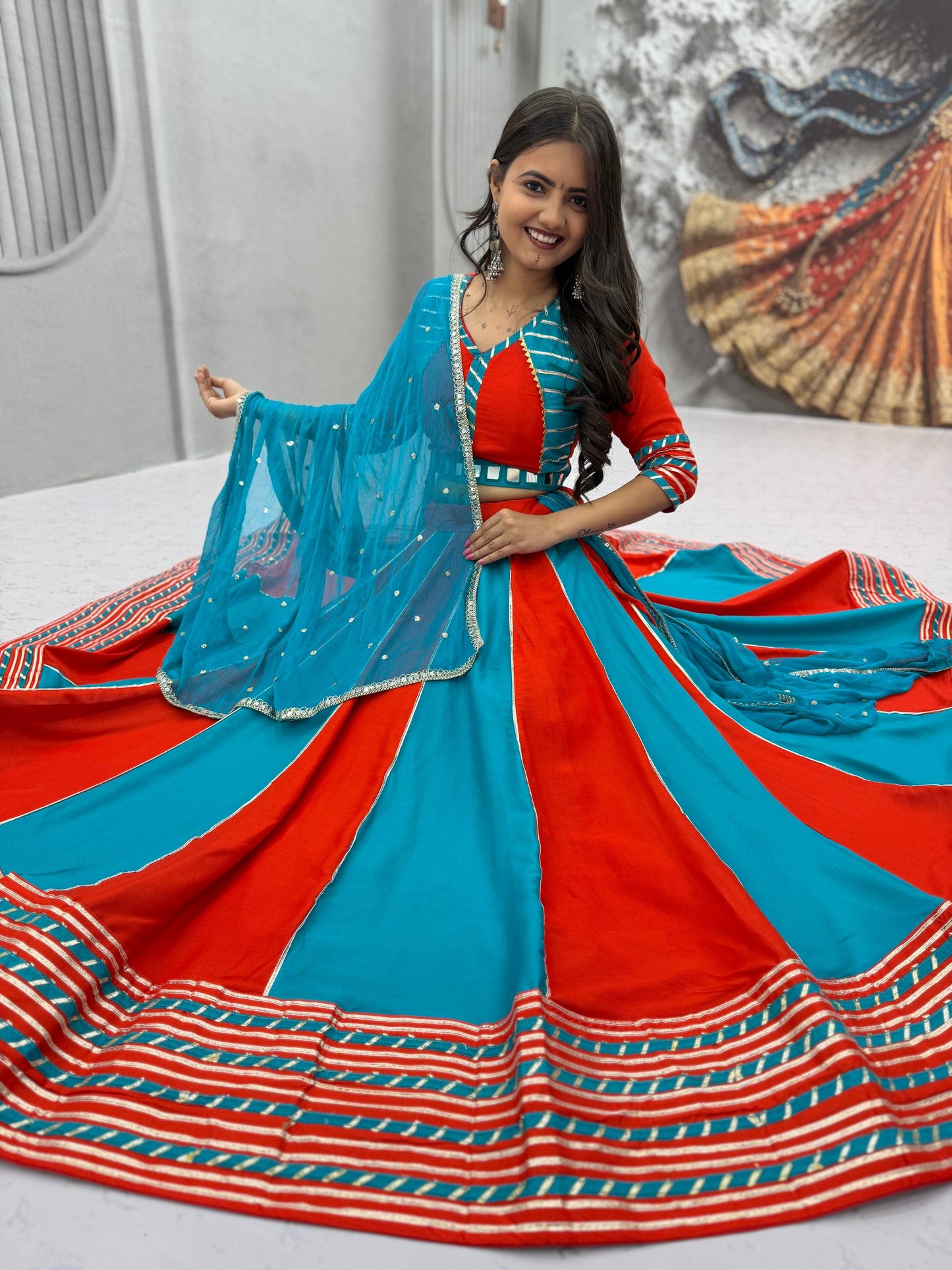 Navratri Special Pure Cotton Lehenga Choli for Women
