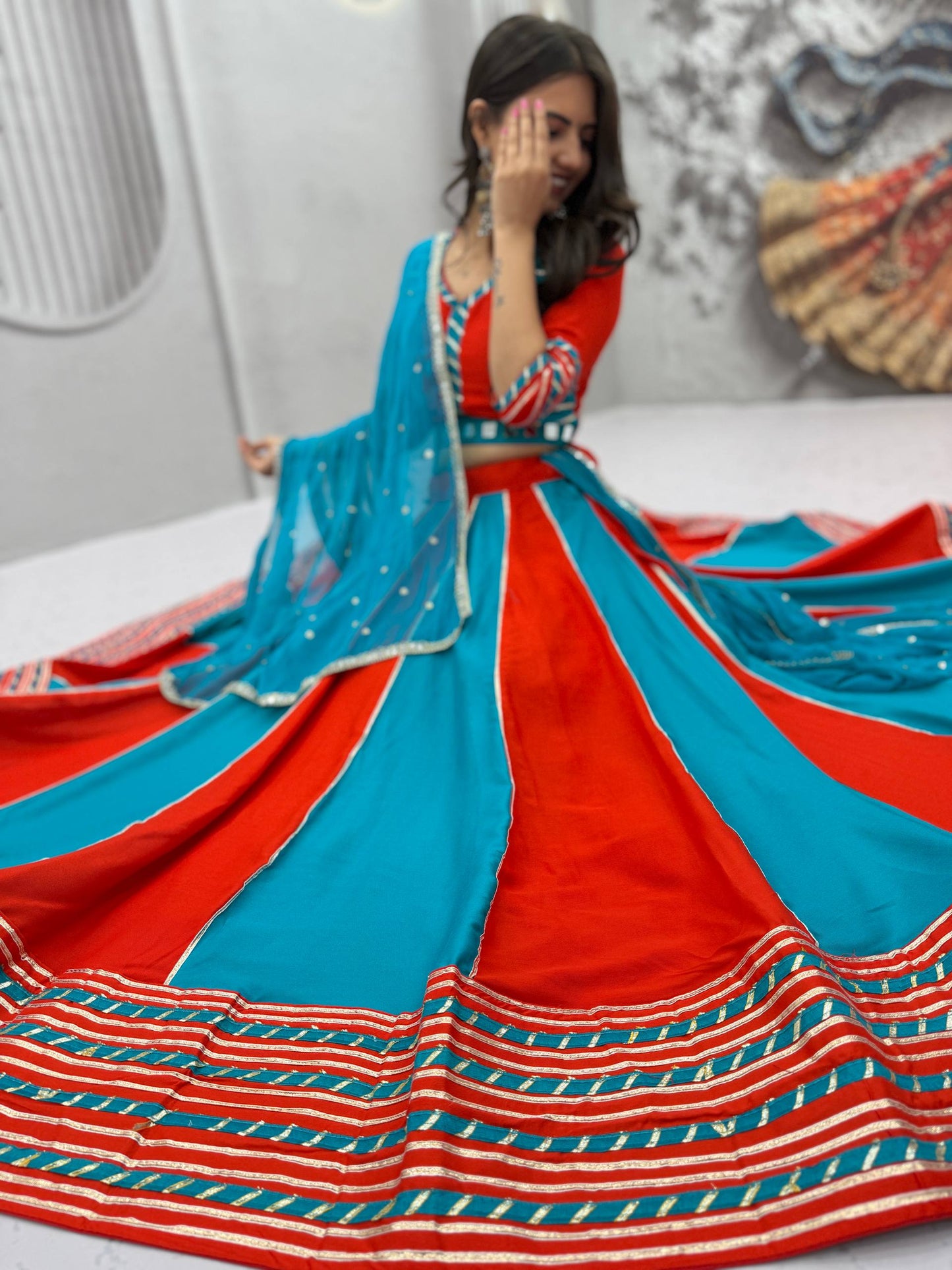 Navratri Special Pure Cotton Lehenga Choli for Women