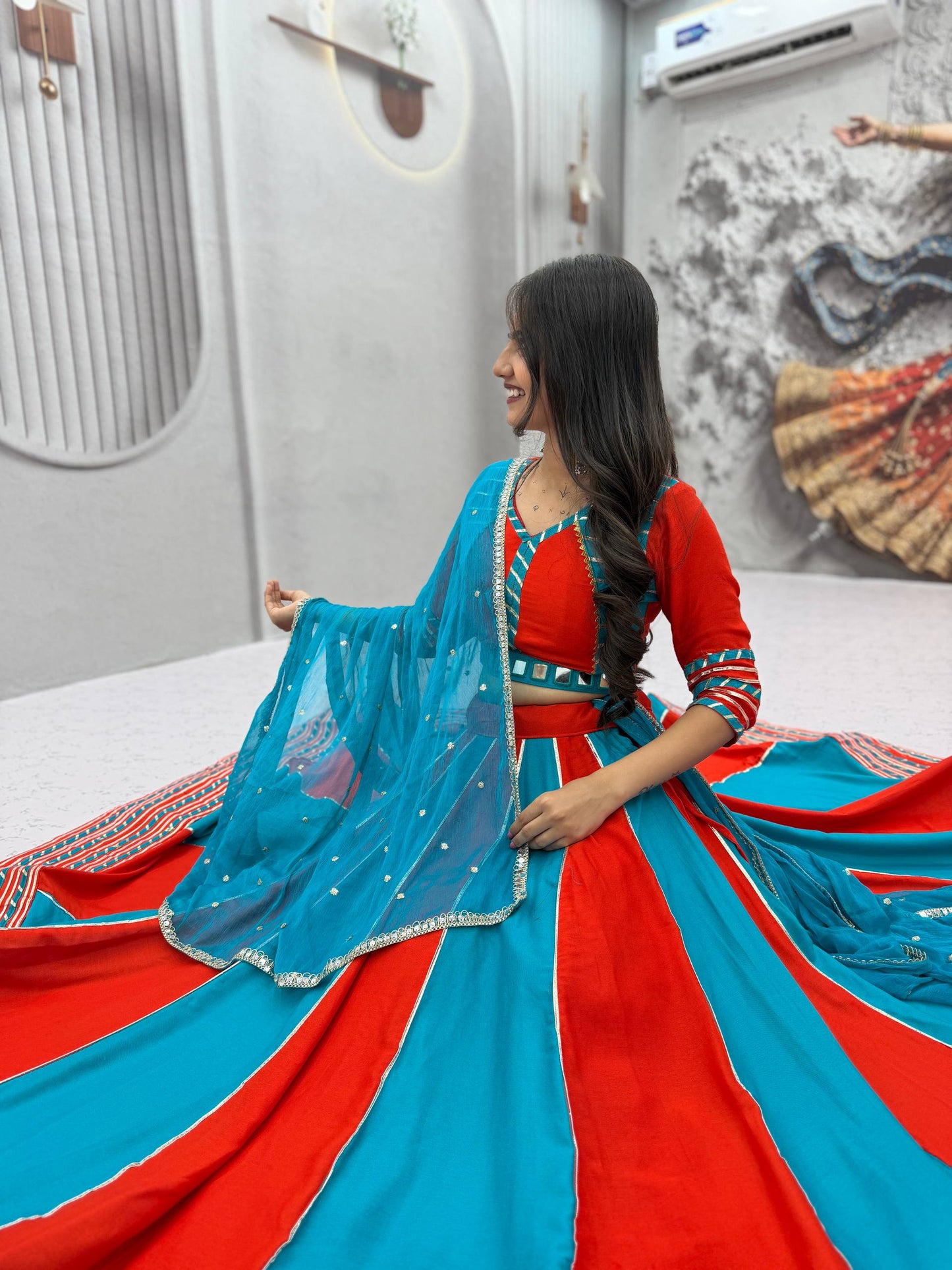 Navratri Special Pure Cotton Lehenga Choli for Women