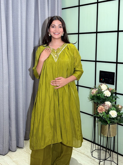 Designer Party Wear Salwar Kameez Suit with Woven Striped Dupatta