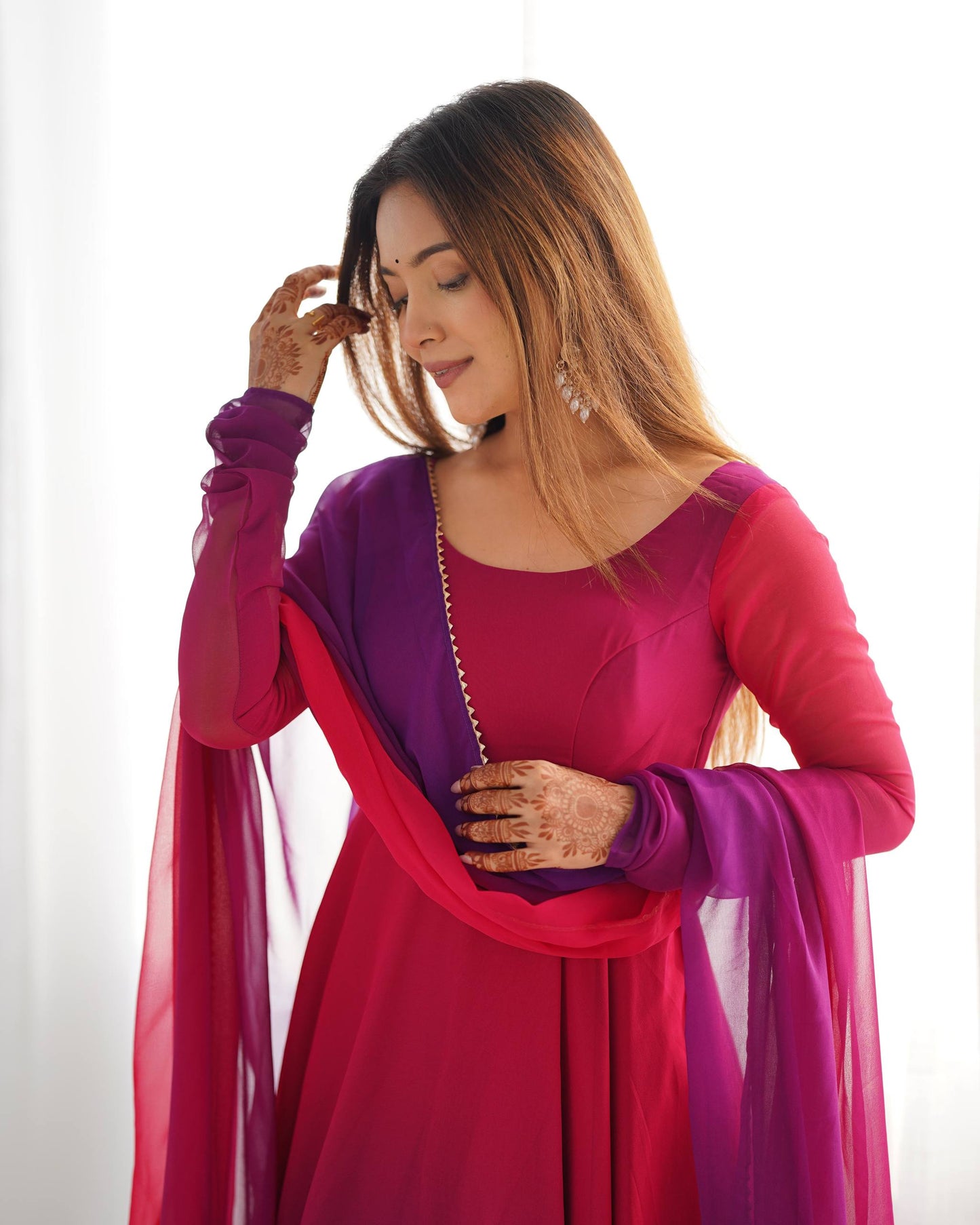 Pure Georgette Full Flare Anarkali Salwar Suit for Women