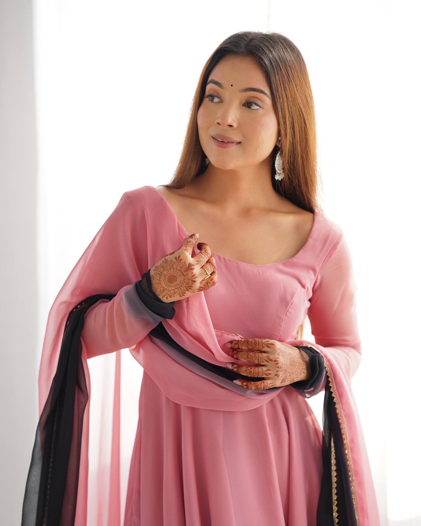 Pure Georgette Full Flare Anarkali Salwar Suit for Women