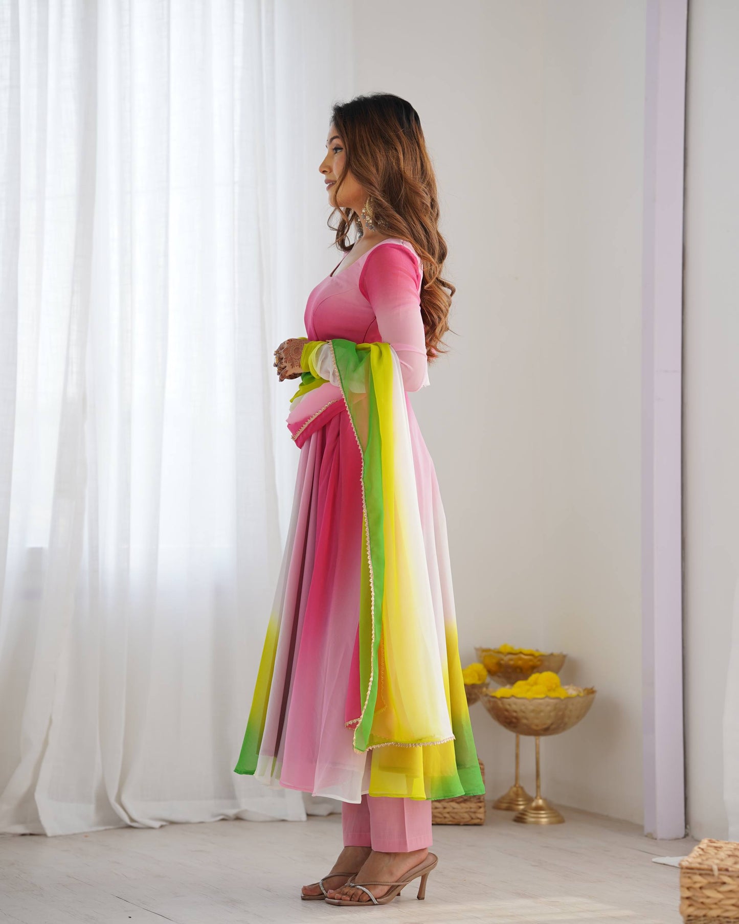 Pure Georgette Full Flare Anarkali Salwar Suit for Women