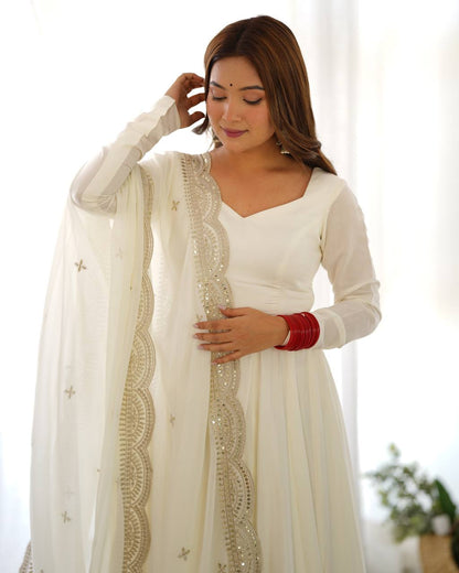 Premium Roman Silk Salwar Suit Party Wear Anarkali