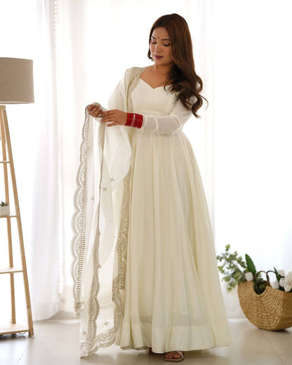Premium Roman Silk Salwar Suit Party Wear Anarkali