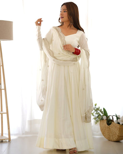 Premium Roman Silk Salwar Suit Party Wear Anarkali