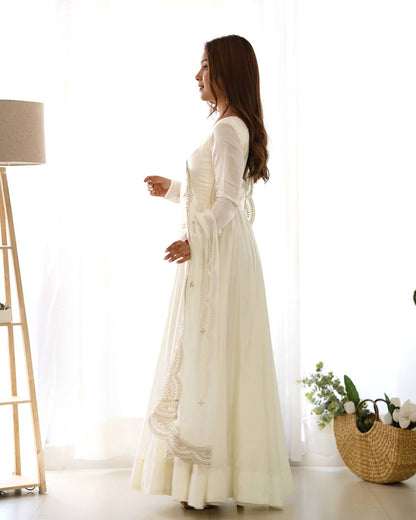 Premium Roman Silk Salwar Suit Party Wear Anarkali
