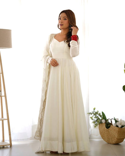 Premium Roman Silk Salwar Suit Party Wear Anarkali