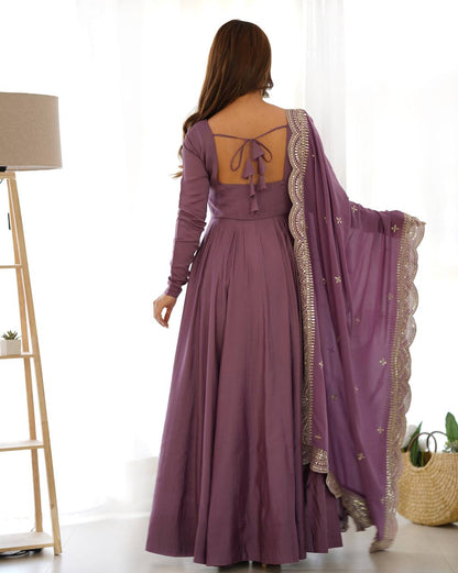 Premium Roman Silk Salwar Suit Party Wear Anarkali