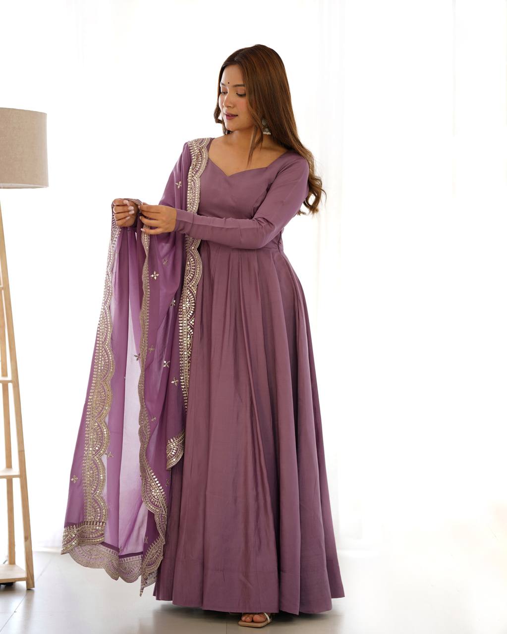 Premium Roman Silk Salwar Suit Party Wear Anarkali
