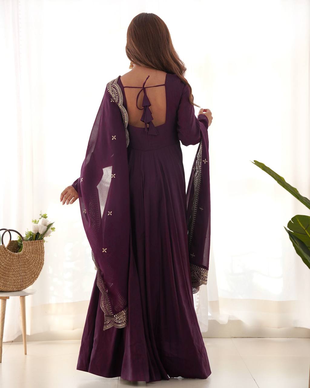 Premium Roman Silk Salwar Suit Party Wear Anarkali