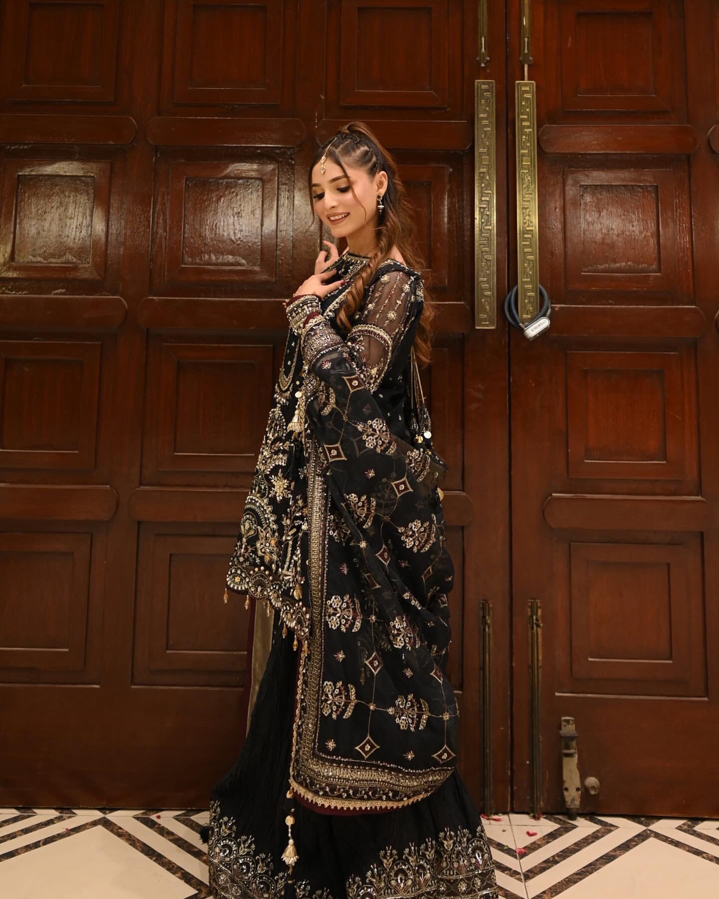 Party Wear Georgette Plazzo Suit Set with Heavy Embroidery