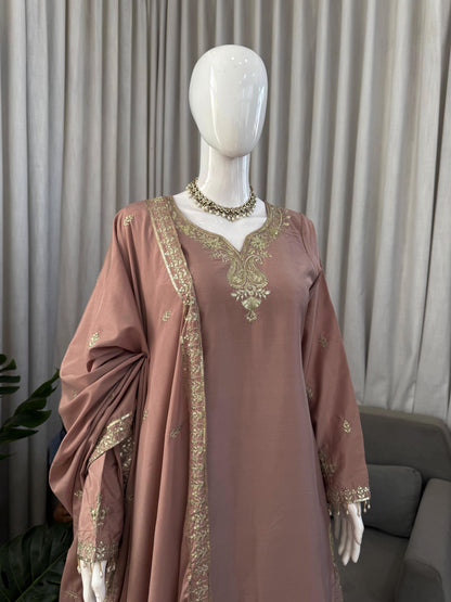 Designer Crepe Sharara Suit - Elegant Festival & Wedding Wear