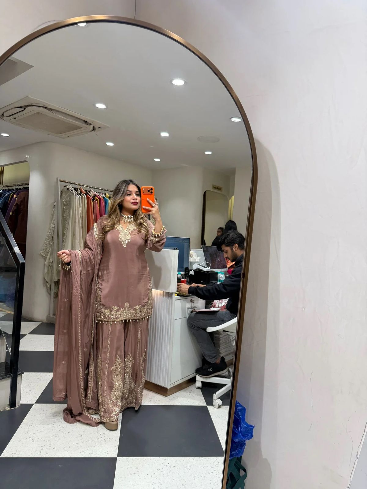 Designer Crepe Sharara Suit - Elegant Festival & Wedding Wear