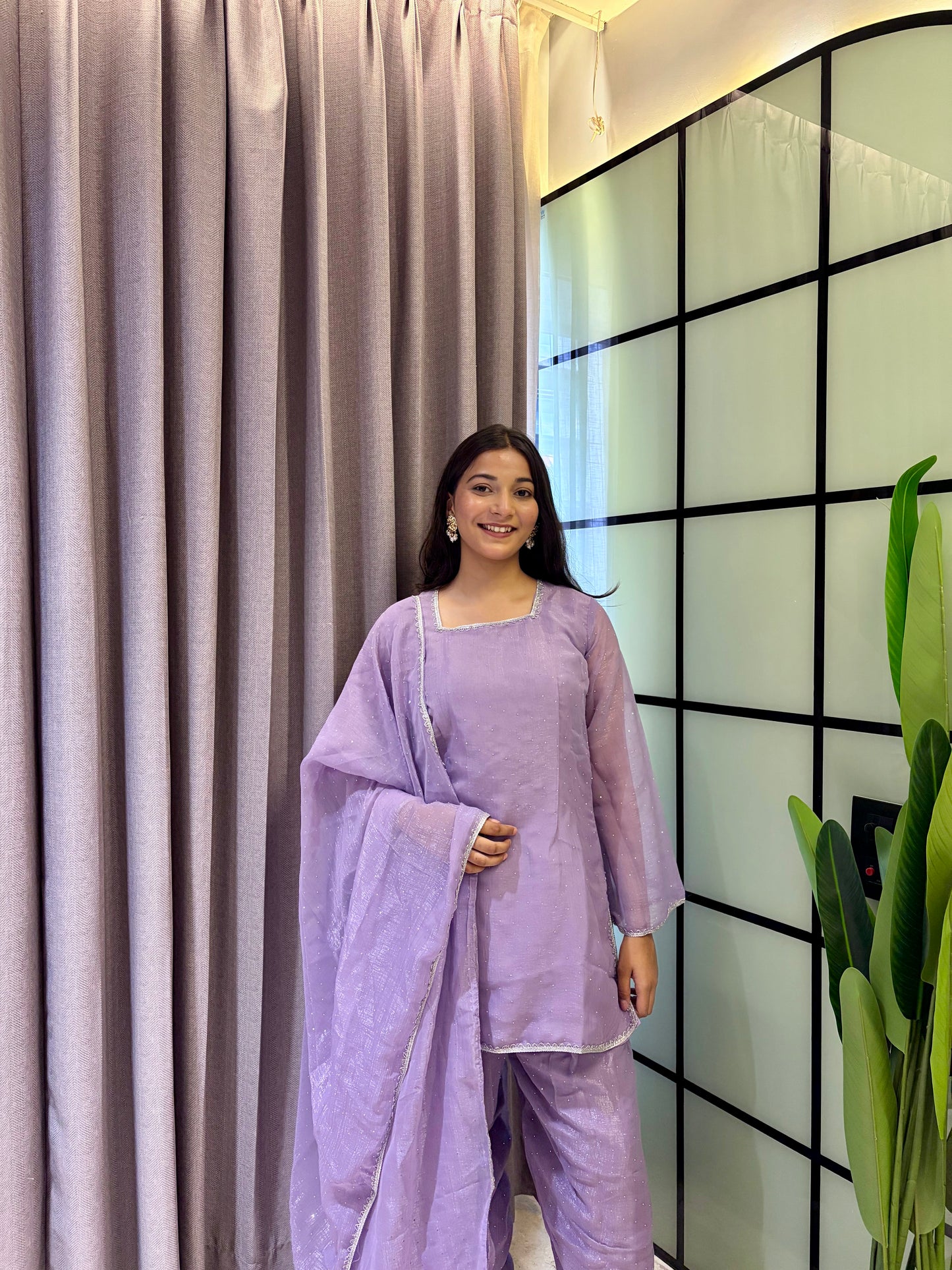 Crunchy Silk Salwar Suit Party Wear for Women