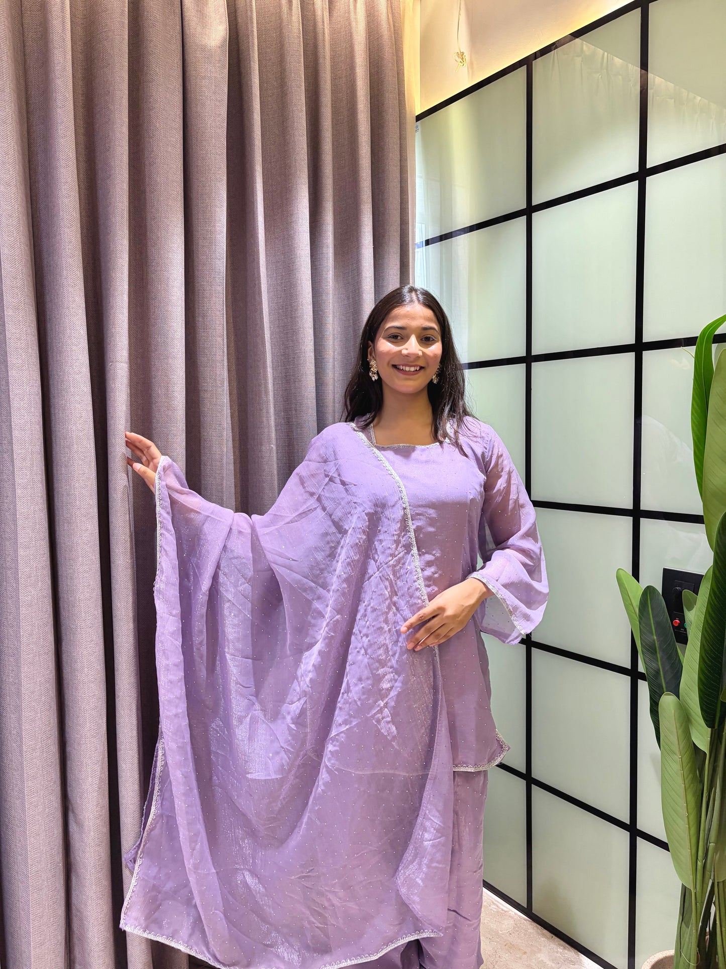 Crunchy Silk Salwar Suit Party Wear for Women
