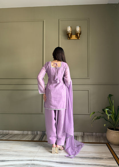 Crunchy Silk Salwar Suit Party Wear for Women