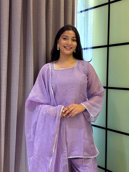 Crunchy Silk Salwar Suit Party Wear for Women