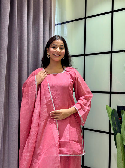 Crunchy Silk Salwar Suit Party Wear for Women