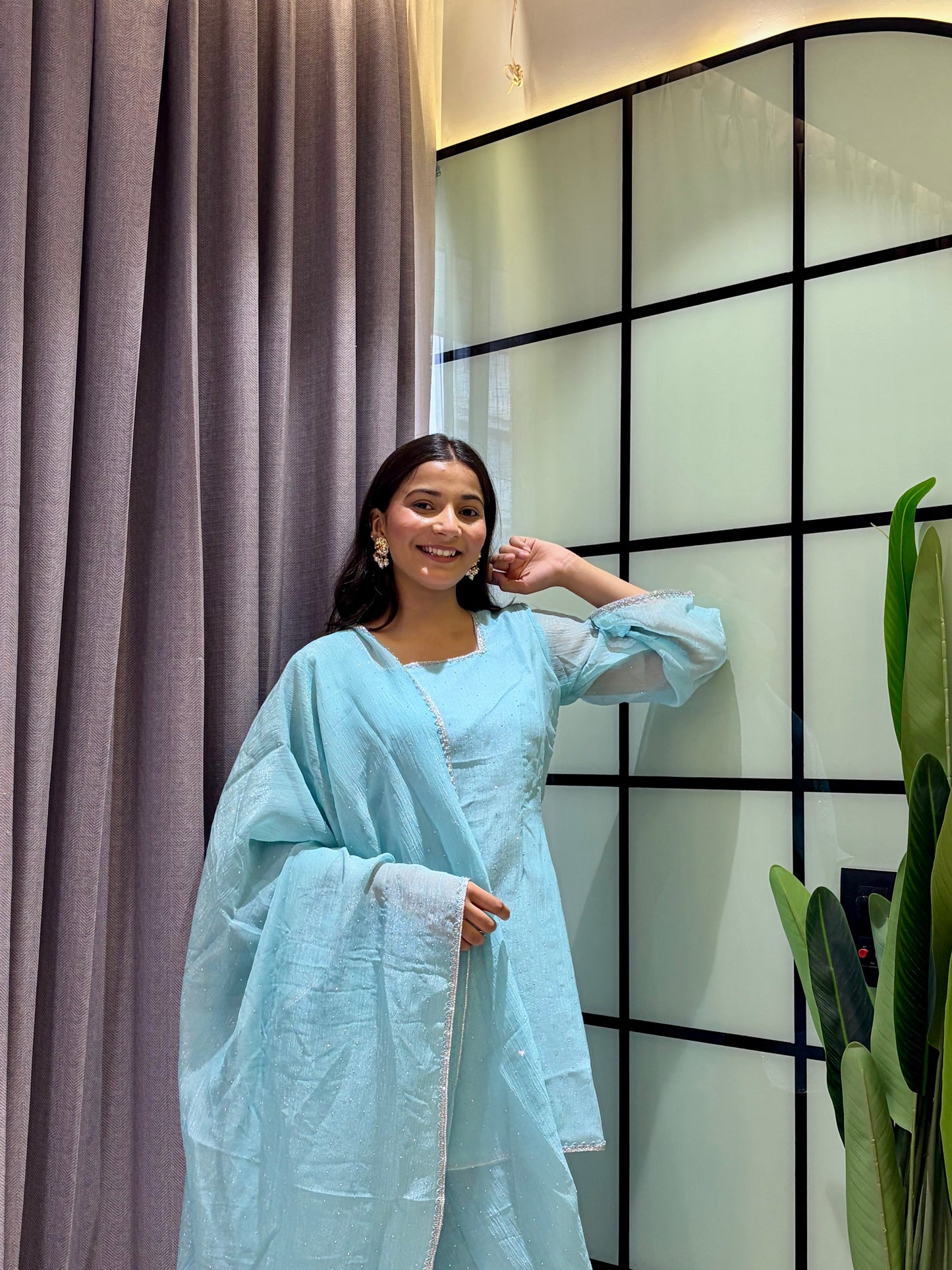Crunchy Silk Salwar Suit Party Wear for Women