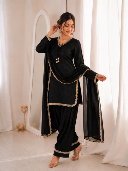 Fendi Silk Salwar Suit Party Wear for Women - Royal Riwaaz