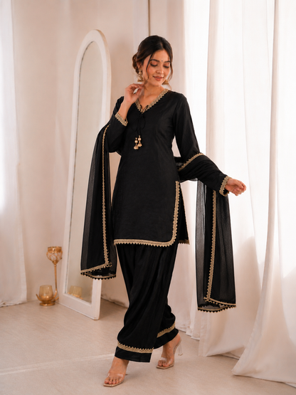 Fendi Silk Salwar Suit Party Wear for Women - Royal Riwaaz