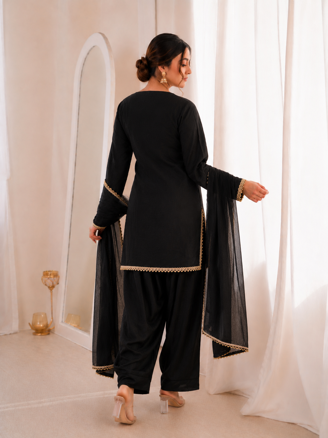 Fendi Silk Salwar Suit Party Wear for Women - Royal Riwaaz