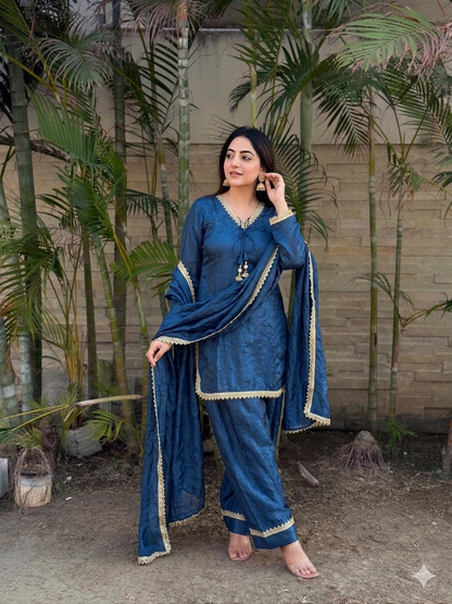 Fendi Silk Salwar Suit Party Wear for Women - Royal Riwaaz