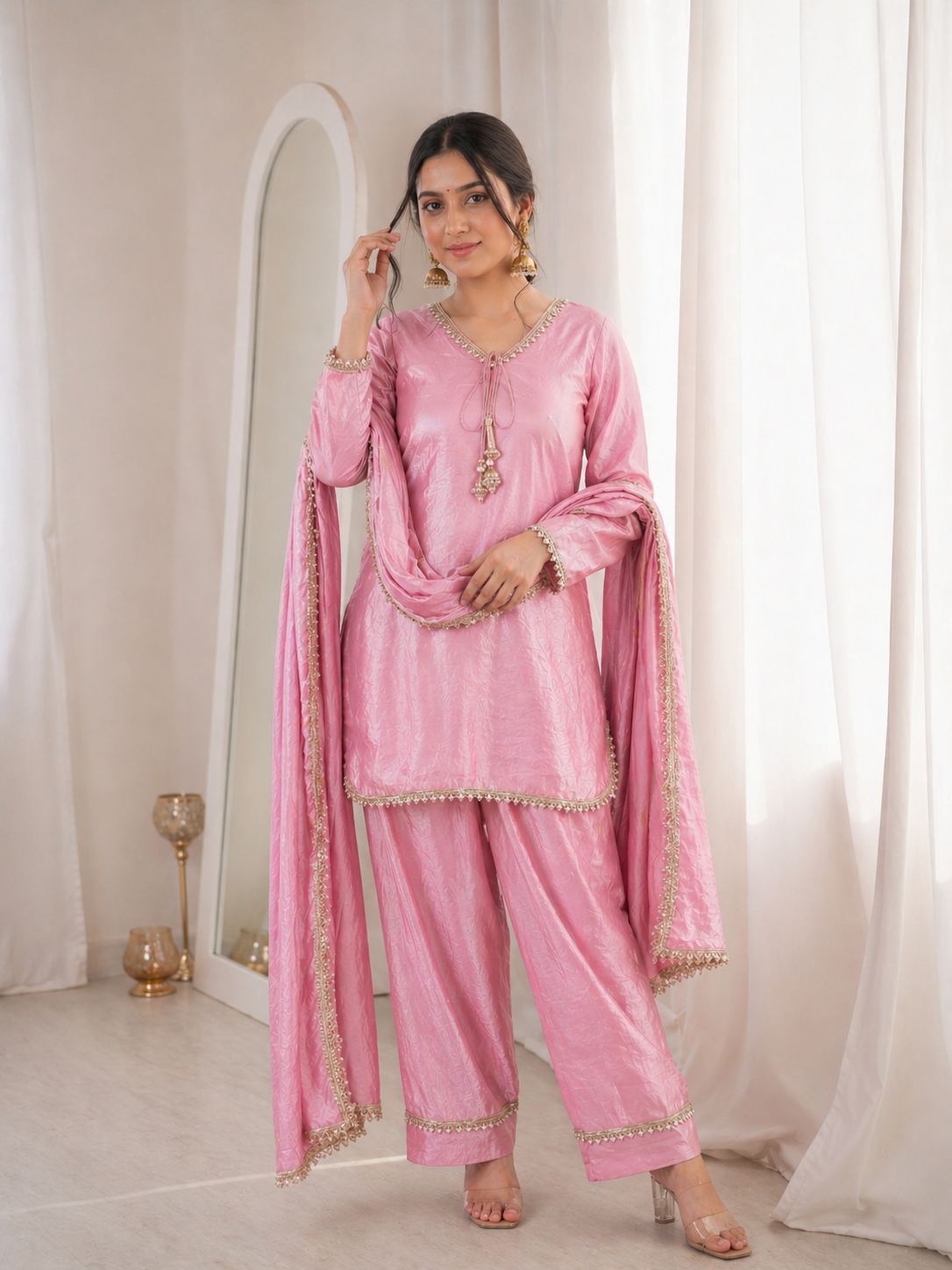 Fendi Silk Salwar Suit Party Wear for Women - Royal Riwaaz
