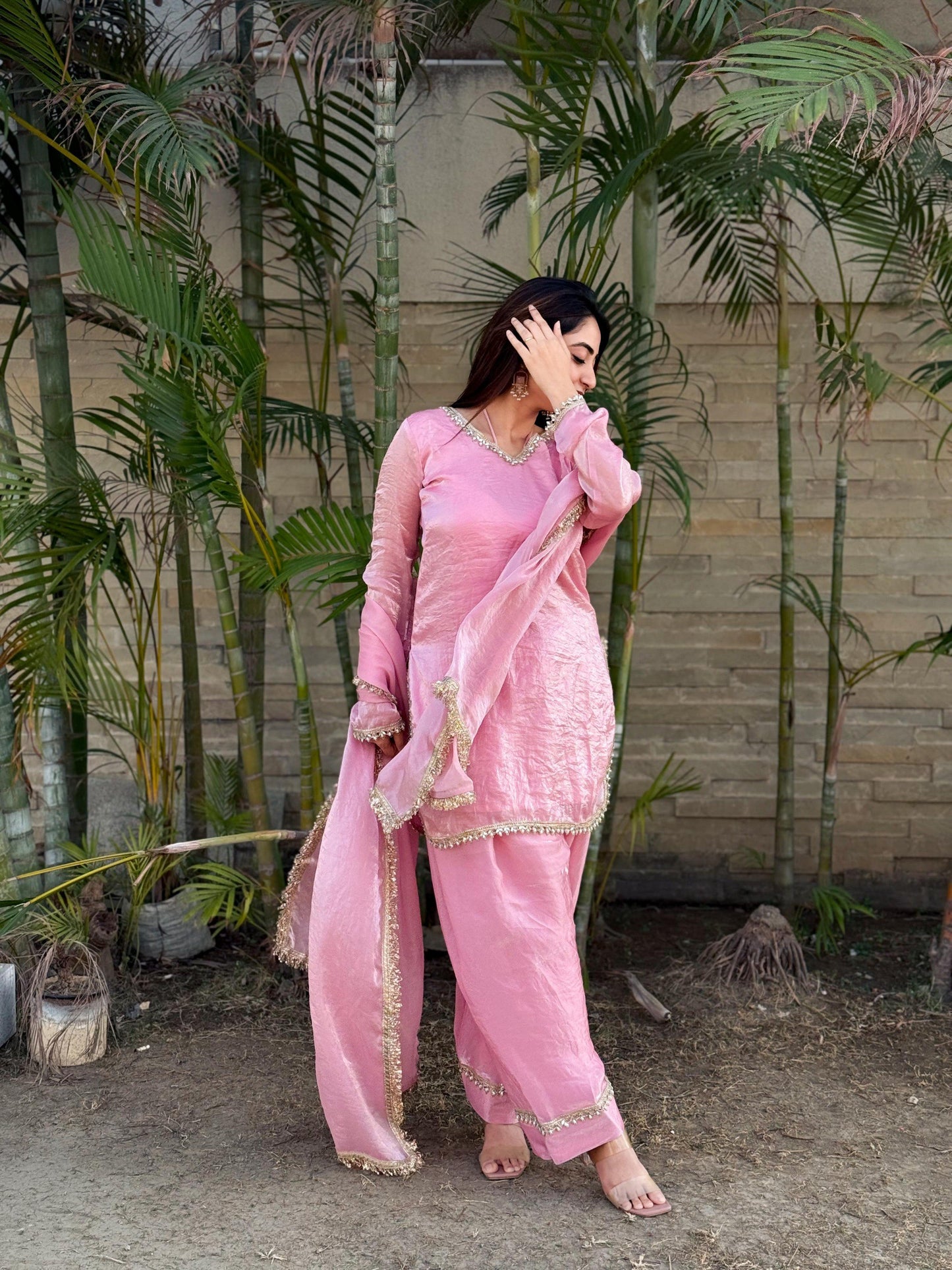 Fendi Silk Salwar Suit Party Wear for Women - Royal Riwaaz