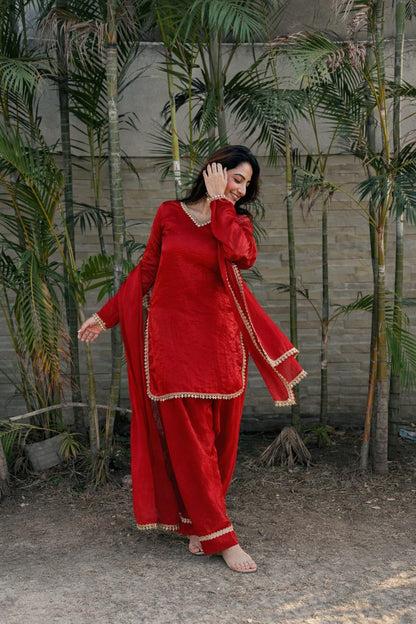 Fendi Silk Salwar Suit Party Wear for Women - Royal Riwaaz