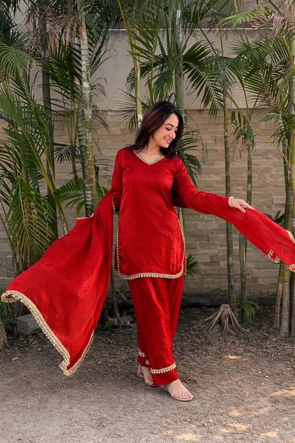 Fendi Silk Salwar Suit Party Wear for Women - Royal Riwaaz