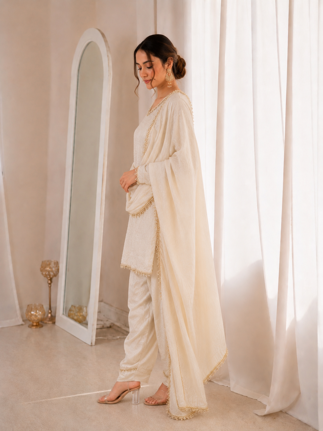 Fendi Silk Salwar Suit Party Wear for Women - Royal Riwaaz