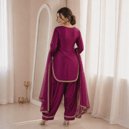 Fendi Silk Salwar Suit Party Wear for Women - Royal Riwaaz