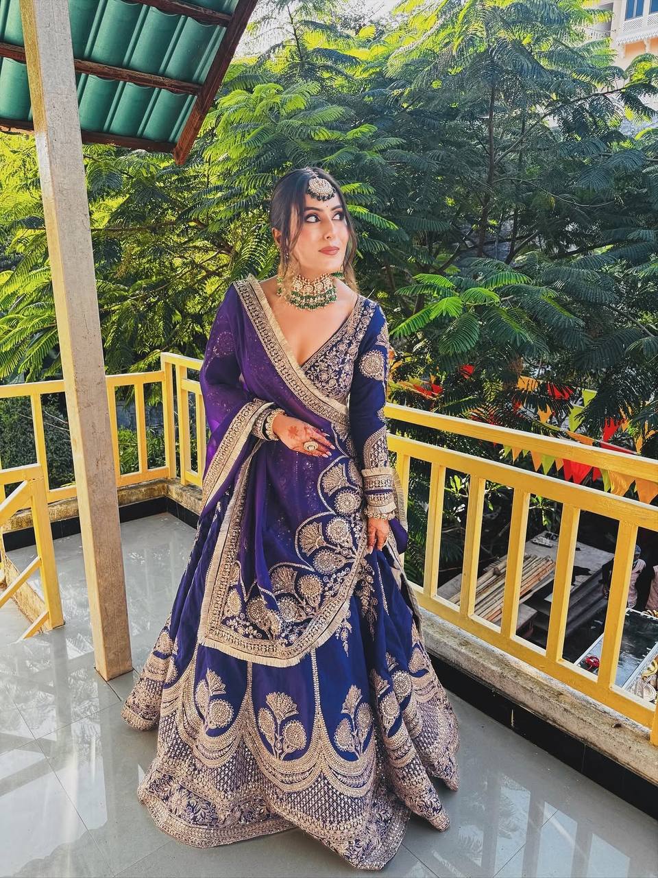 Royal Blue Georgette Designer Lehenga Choli with Sequence Work
