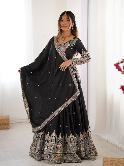 Natural Silk Lehenga Choli for Women Wedding Party Wear