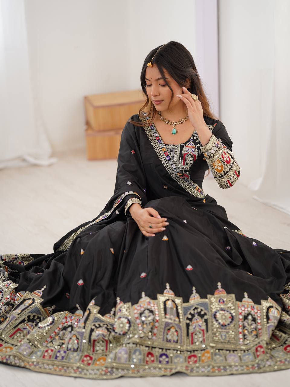 Natural Silk Lehenga Choli for Women Wedding Party Wear