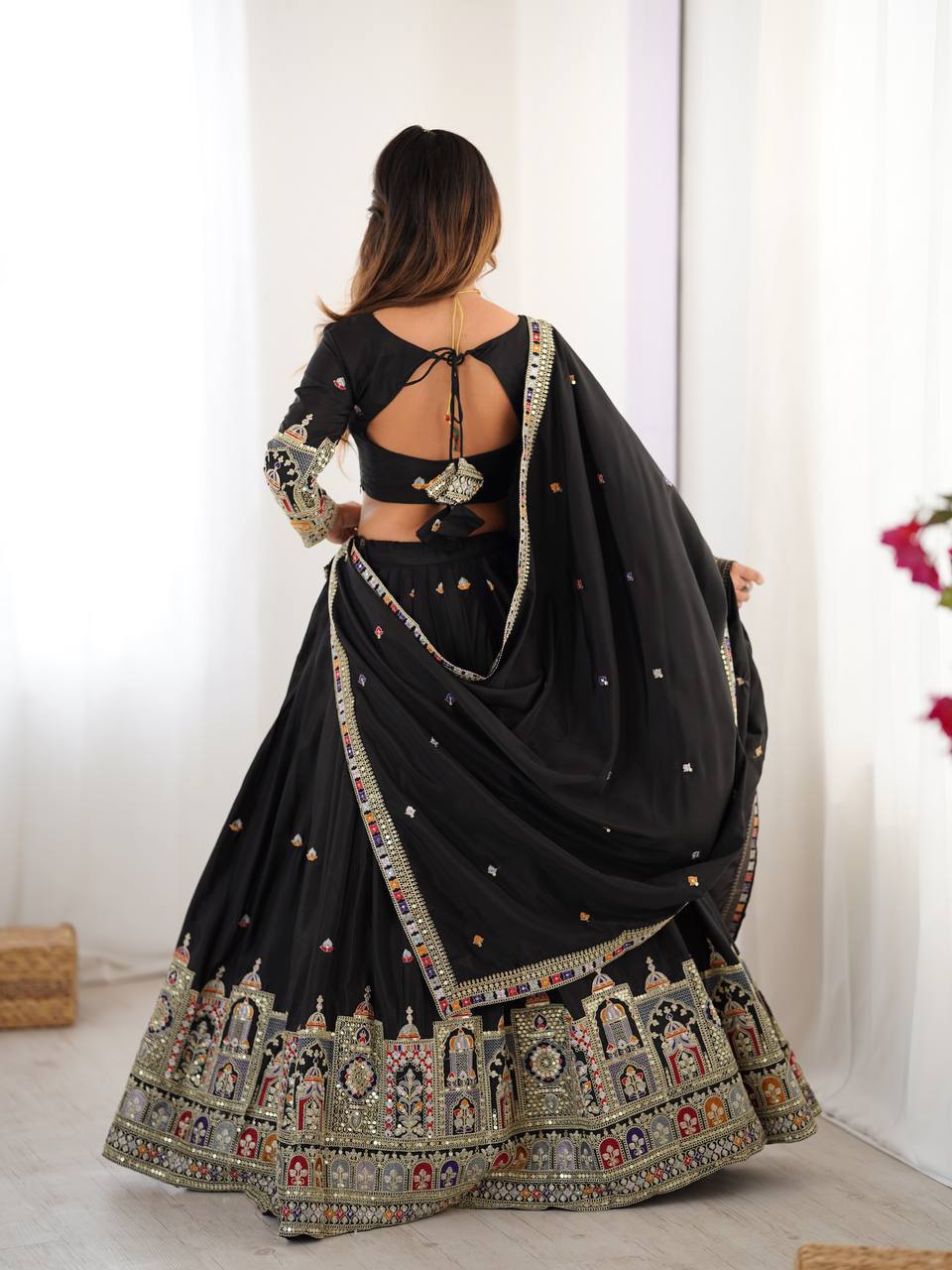 Natural Silk Lehenga Choli for Women Wedding Party Wear