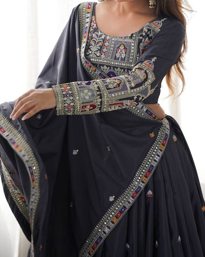 Natural Silk Lehenga Choli for Women Wedding Party Wear