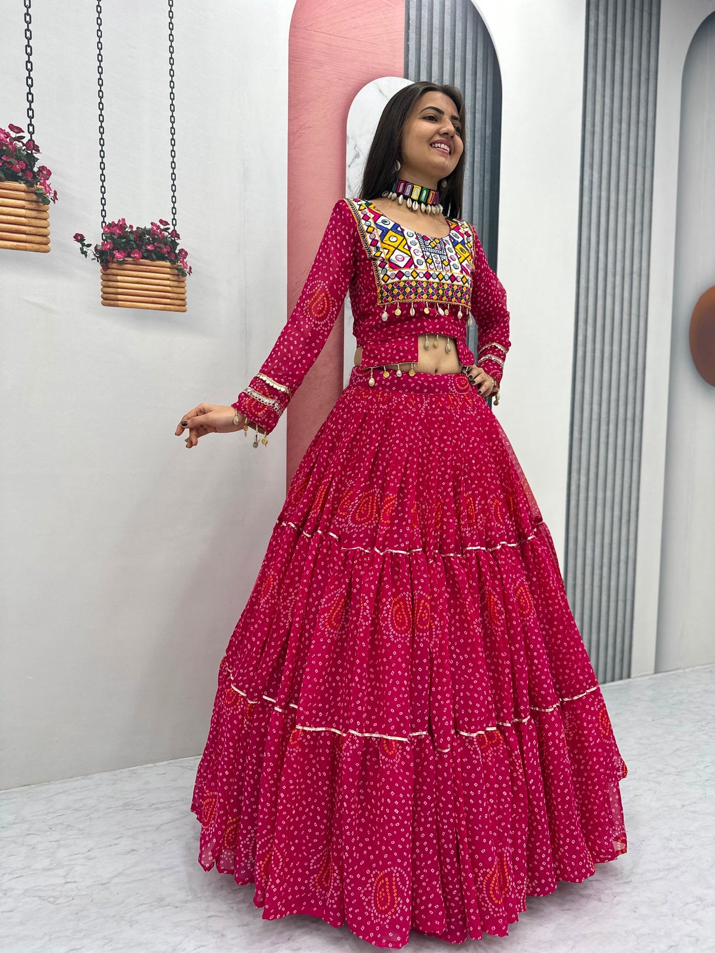 Navratri Special Georgette Lehenga Choli for Garba Night