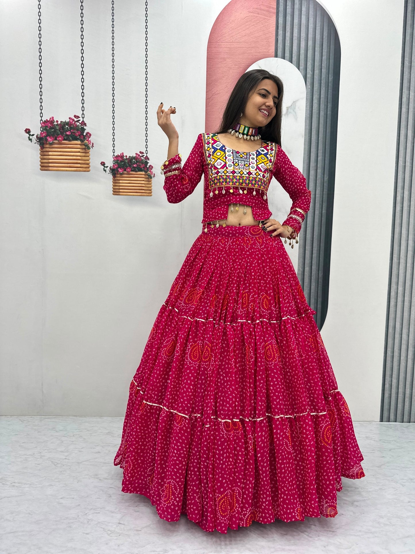 Navratri Special Georgette Lehenga Choli for Garba Night