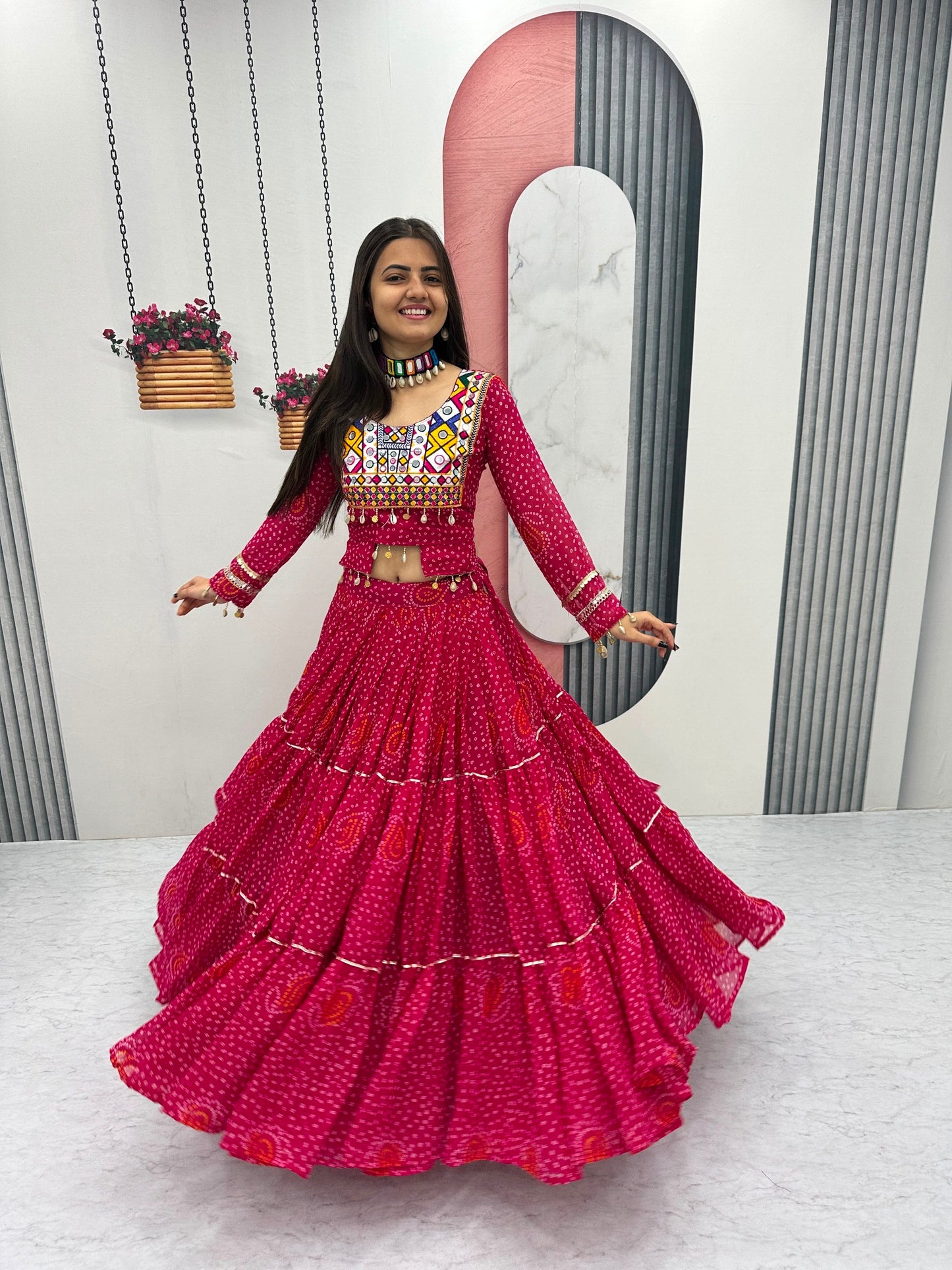 Navratri Special Georgette Lehenga Choli for Garba Night