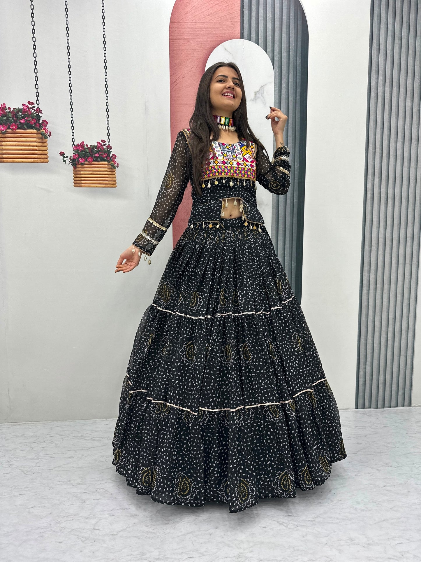 Navratri Special Georgette Lehenga Choli for Garba Night
